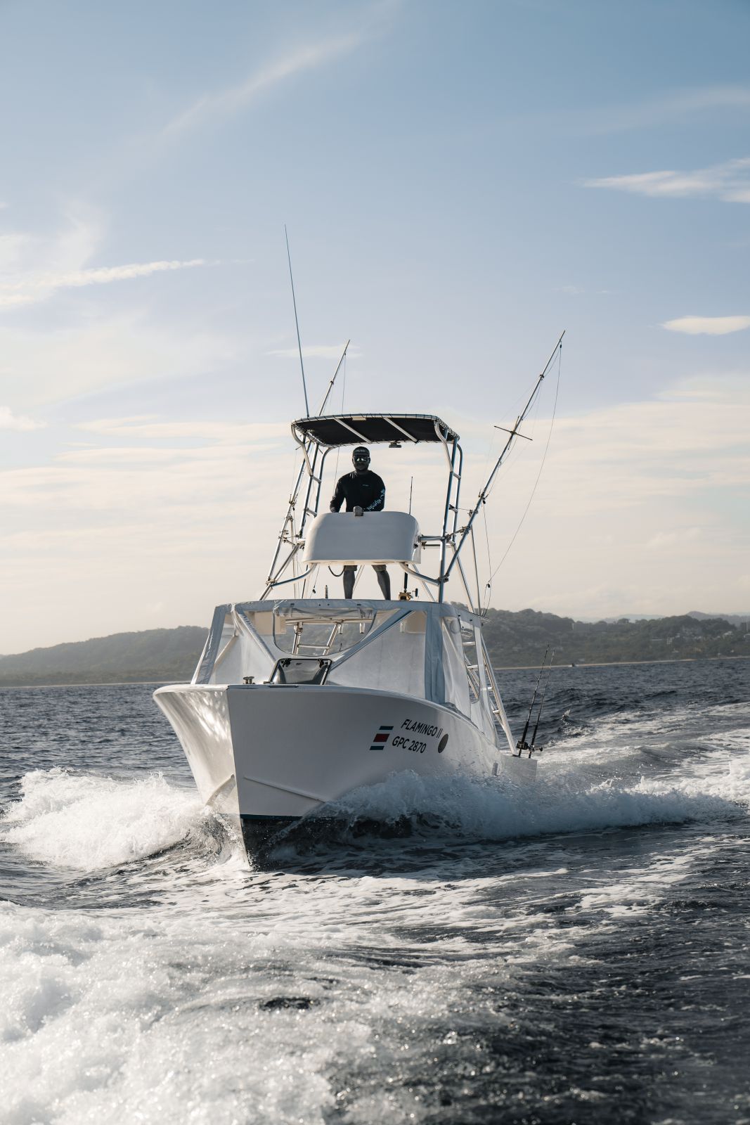 Flamingo II moving fast