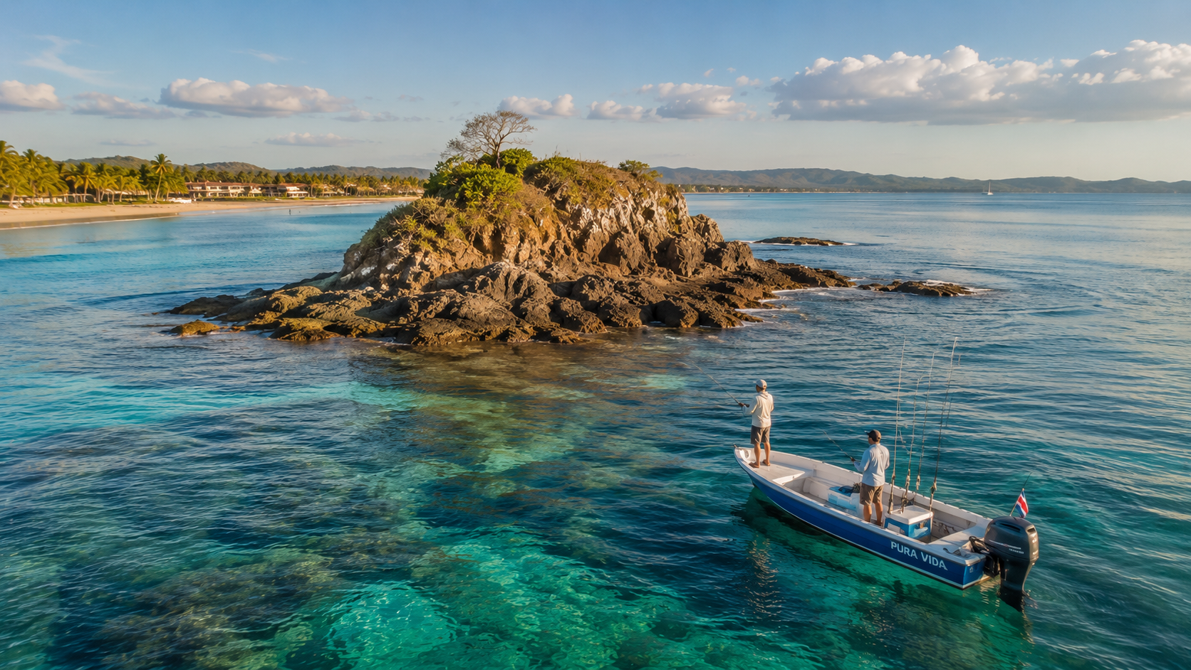 Fishing at Tamarindo Reef Line & Captain Island, Guanacaste, Costa Rica